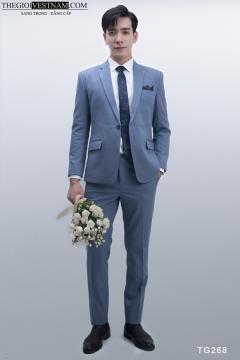 Bộ Suit Xanh Biển Nhạt Modern Fit TGS268
